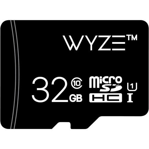 Black Wyze Expandable Storage 32GB MicroSDHC Card Class 10, Black