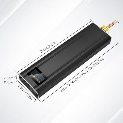 Handheld Battery Spot Welder 5V 2A 1865O Battery Spot Welder 80 Gears Adjustable Portable Welder with Colorful Digital Display for Various 1865O Battery and Nickel or Stainless Steel Sheets