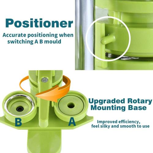 Button Maker Machine 58mm - (3rd Gen) Installation-Free 58mm(2.25in) DIY Pin Badge Button Maker Press Machine Badge Punch Press with Free 100pcs Button Parts&Pictures&Circle Cutter&Magic Book