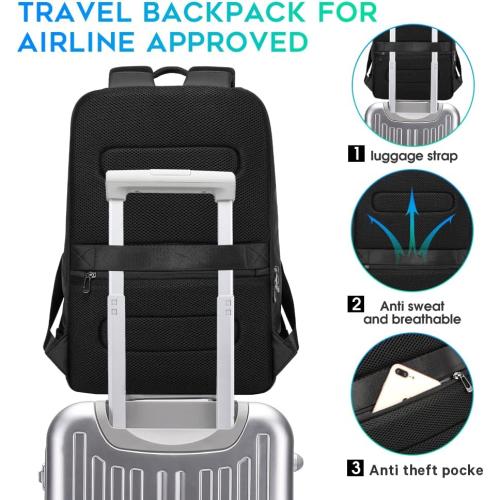 BANGE Business Commute Backpack Waterproof fit 15.6 Inch Commute backpack,Travel Durable Backpack