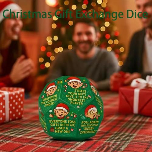 Hilarious Exchange Party Game Dice, Exchange Gifts Family Game, Christmas Stocking Stuffers White Elephant Gifts for Teens Adults, Gift Exchange Dice for Family Friends Holiday Xmas Party Supplies