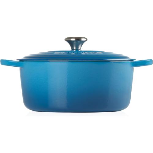 Le Creuset Enameled Cast Iron Signature Round Dutch Oven, 7.25 qt., Marseille