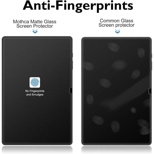Mothca Matte Glass Screen Protector for Galaxy Tab S10 Ultra / S9 Ultra / S8 Ultra 14.6-inch with Easy Installation Frame, Anti-Glare & Anti-Fingerprint, 9H Hardness Tempered Glass, Smooth as Silk