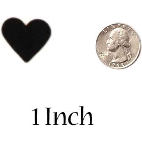 Playfully Ever After 1 inch Stiff Felt Hearts Bundle - Red