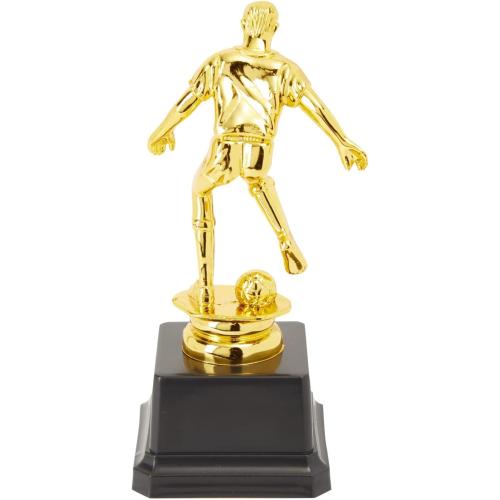 Juvale Soccer Trophy for Kids - Plastic Award Trophies - Pack of 12, 2.5 x 6 in, Gold & Black, Plastic