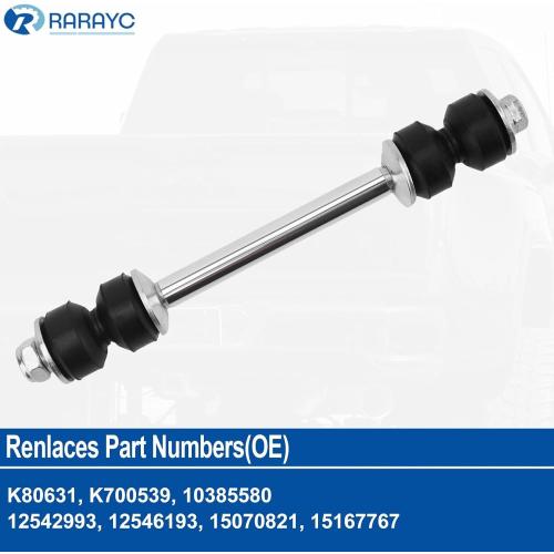 K80631 Front Sway Bar Link Kit Compatible with Chevy Silverado Suburban 1500/2500HD 1999-2019, Tahoe 1995-2006 Yukon XL Replaces K700539, 10385580, 15167767 （2PCS）