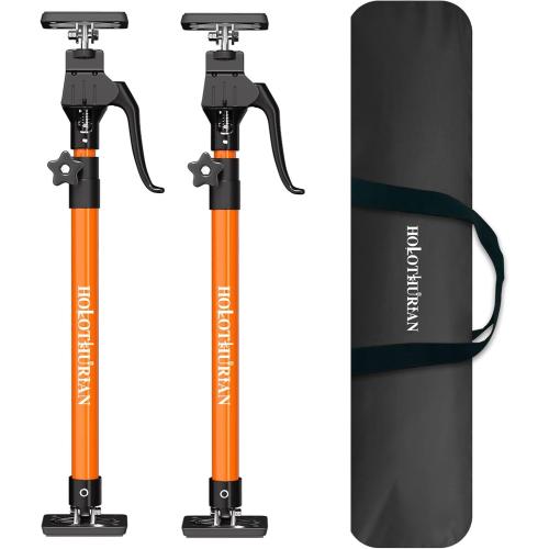 HOLOTHURIAN Cabinet Jack Support Pole,23.6-45.3 inches Third Hand Tools Adjustable Support Pole, 3rd Hand Support System for Upper Cabinet Installation, 200 LB Capacity, 2-Pack