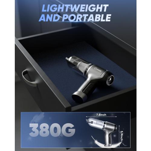 Saker Car Vacuum Portable Cordless Handheld Car Vacuum 15000PA High Power with Brushless Motor and Blower for Cars,Office,Home Cleaning HL107B