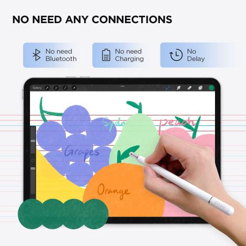 OASO Stylus Pen for Touch Screens, Disc Tip & Magnet Cap Styli Pencil Compatible with Apple iPad pro/iPad 6/7/8/9/iPhone/Samsung Galaxy Tab A7/S7/Fire HD 7/8/10 Plus Tablet/All Touch Devices.
