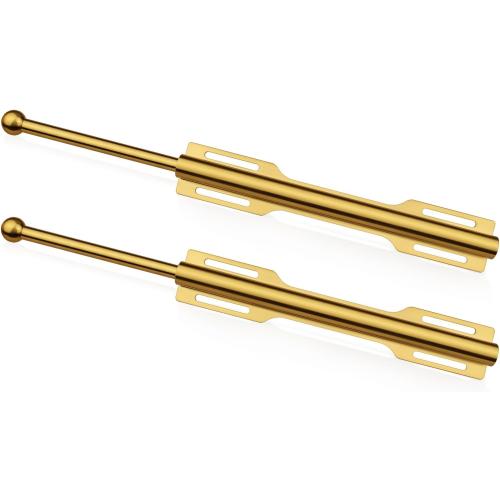 FIRJOY 12 Valet Rod for Closet Pull Out (2 Pack, Brushed Gold)