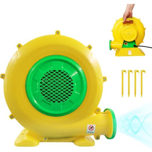 Air Blower, 480W 0.64HP Bounce House Blower, Portable Inflatable Bubble HOU-se Blo-wer, Perfect for Inflatable Bounce House, Bouncy Castle, Jumper, Water Slid, Corded(480 Watt 0.6HP)
