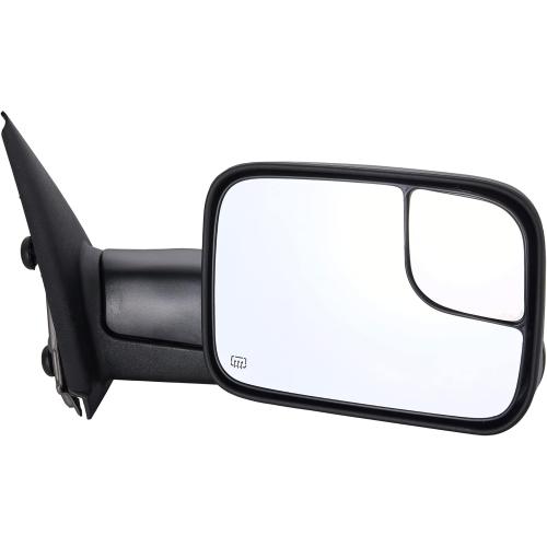Towing Mirror Replacement Fit for 02-08 DodgeRam 1500 for 03-09 Dodge Ram 2500 3500 Pickup Truck Power Heated Tow Folding Side View Mirror Passenger Side