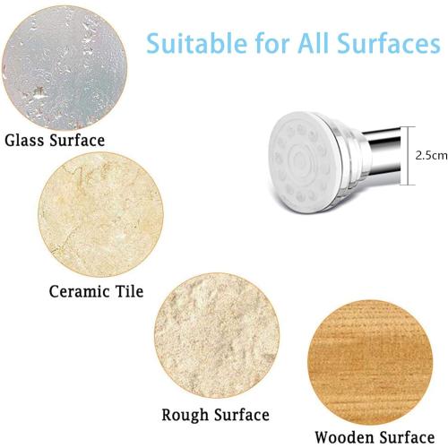 Shower Curtain Rod, Stainless Steel, No Drilling & Rust, Anti-Slip, Adjustable Tension Spring Pole, Extendable Telescopic Rail for Closet, Bathroom, Windows or Doorways (26-65inches)