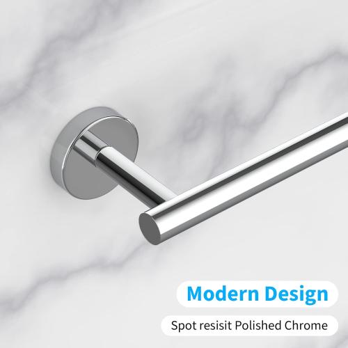 Cilee 2 Pieces Polished Chrome Bathroom Towel Bar, 24 Inch Double Towel Racks,Bathroom Towel Holder Towel Bar for Bathroom Stainless Steel Wall Mount
