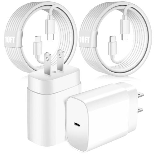 Super Fast Samsung Charger 25W USB C Android Phone Charger Block,2Pack 10FT Long Samsung Charger Fast Charging Cord Type C Wall Chargers for SamsungGalaxy S25 Ultra/S25/S24 /S23/S22 FE/S21/S20/A54/A16