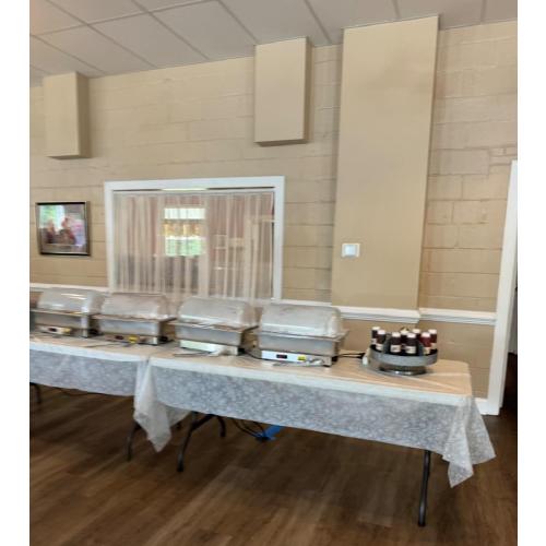 White Lace Printed Transluscent Plastic Cut-to-Fit Table Cover 100Ft x 40 W