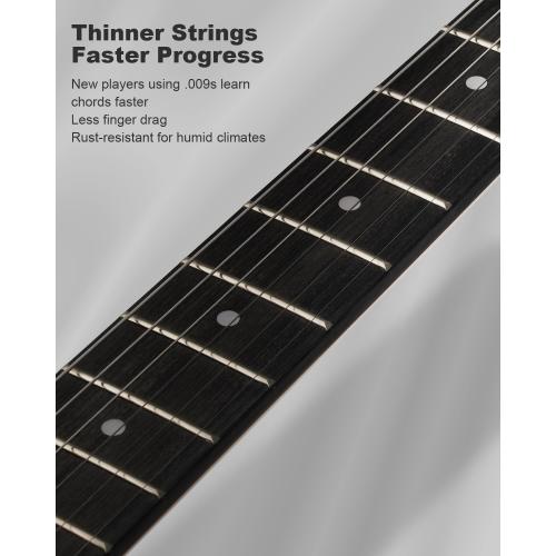 RST-150 39 Beginner Electric Guitar Kit with Amp & HSS Pickups | Complete Starter Set for Newcomers w/Essentials | Gig Bag, Extra Strings, Digital Tuner, Capo, Strap | Home Practice (Black)