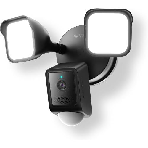 WYZE Floodlight Camera v2, Security Camera Outdoor, 2K HD with Color Night Vision, 2800-Lumen LEDs, 160° Wide View, 105dB Siren, Works with Alexa & Google Assistant, Wired, Free Expert Support