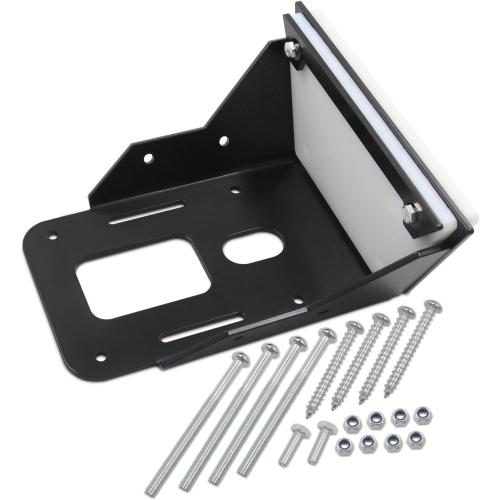 Transom Motor Mount for Kayak/Bracket,Trolling Motor Transom Mount, Trolling Motor Transom Motor Mount ,3.75 x 4.75 Bolt Pattern (Black)