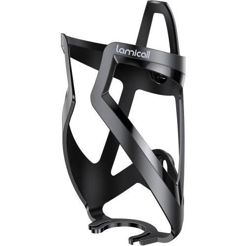 Lamicall Bike Water Bottle Holder - 1.2 Oz Ultralight & Sturdy Bike Cup Holder, Bicycle Drink Cage, Cycling Bike Water Bottle Cage with Screw Tool, for 2.75-3.94 Diameter Bottles