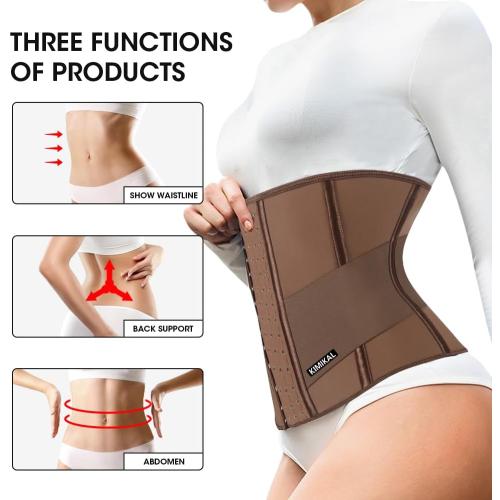 Size M KIMIKAL Women Waist Trainer Corset Belt: Under Clothes Sport Tummy Control Long Torso Shapewear