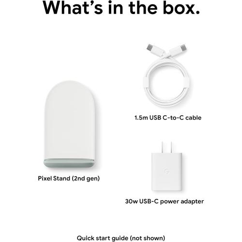 Google Pixel Stand (2nd Gen) - Wireless Charger - Fast Charging Pixel Phone Charger - Compatible with Pixel Phones and Qi Certified Devices