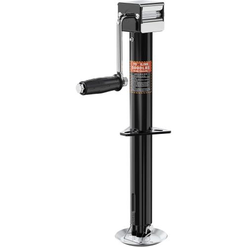 5000 lbs A-Frame Trailer Jack, 15 Lift, Adjustable 5-Level Drop Leg, 5K Jack for RV Trailer Boat