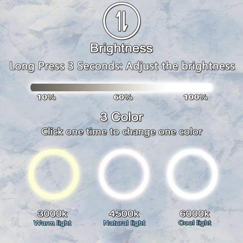 30 x 20 Inch Oval Black Frame LED Vanity Mirror for Bathroom Wall Black Oval Lighted Vanity Mirror Anti Fog LED Bathroom Mirror with Lights 3 Color Dimmable LED Vanity Makeup Smart Mirrors
