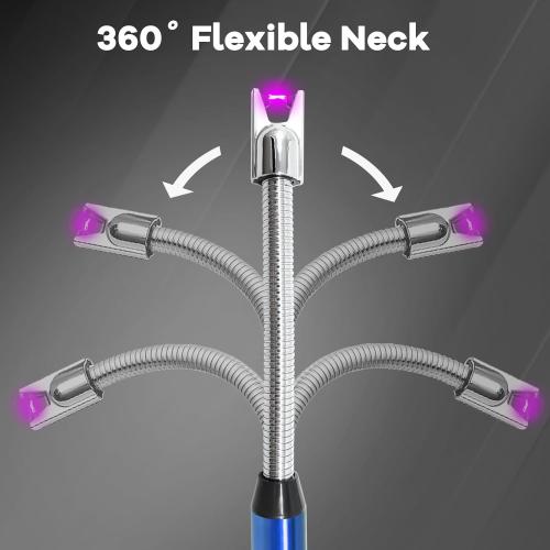 4 Pack Candle Lighter Electric Rechargeable Arc Windproof Lighters Flexible Neck Long Rotate 360 Plasma Lighter USB Flameless Lighters Candles Grill BBQ
