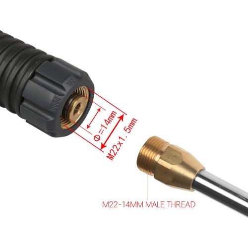 Sooprinse Pressure Washer Wand,Stainless Steel Quick Connect Lance,Replacement Spray Wand,16,5000PSI