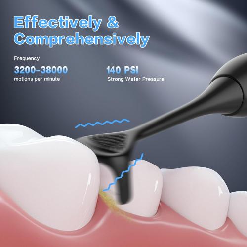 Voraiya Electric Flosser for Teeth Electric Flosser Dental Floss 3 Modes   50 Replacement Heads Rechargable Ultrasonic Power Flossing for Teeth Adults & Kids