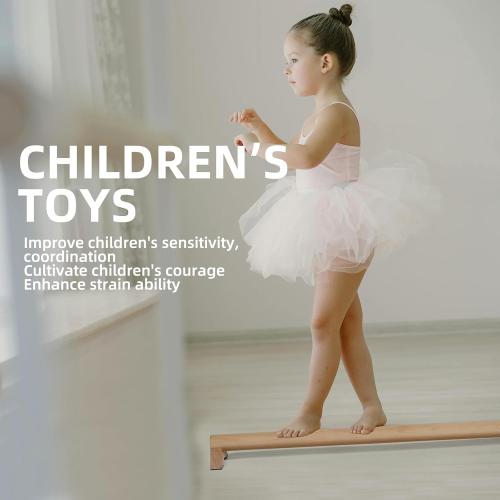 Versatile 40 Inch Beech Wood Balance Beam for Home Use - Enhance Balance, Ankle Foot Strength, Flexibility for All Ages, Physical Therapy Purposes for Plantar Fasciitis Relief.