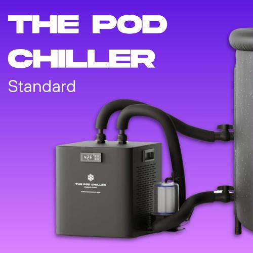Standard Water Chiller – Compact Cold Plunge Cooling System – 41°F Adjustable Temperature – Pairs with Ice Pod Pro & Long Pod – 24/7 Water Circulation & Built-in Filtration – The Pod Company