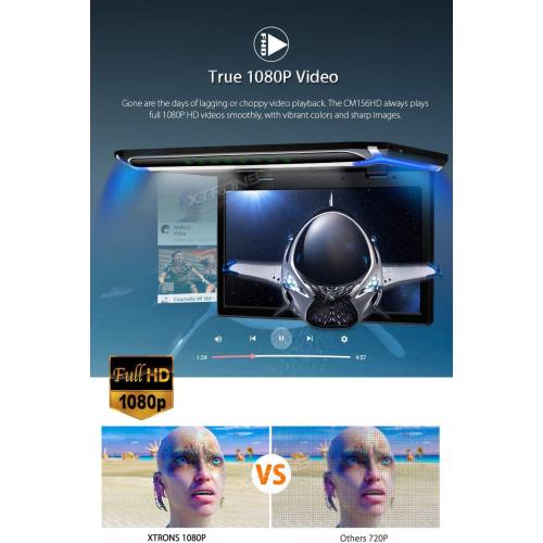 17.3”  Roof Mount Monitor Inch ,Video Car Overhead Player Roof Mounted Monitor HDMI  ( no test )