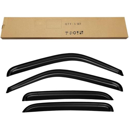 Window Rain Guards Visors for 2000-2006 Chevy Tahoe, Window Vent Wind Shades Deflectors for 00-06 GMC Yukon