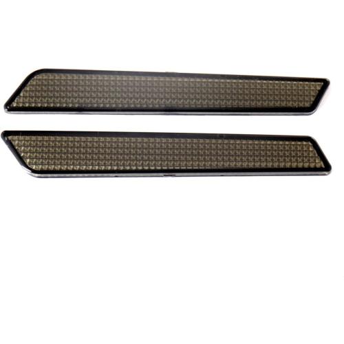 Black Saddlebag Outer Lid Hinge Latch Covers For Harley Touring Electra Road Street Glide 2014-2023 (Black Smoke)