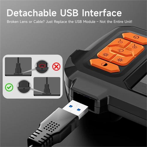 Borescope Camera, Industrial Pipeline Endoscope 1080p HD Screen 4.3 Inch Handheld,Industrial Endoscope