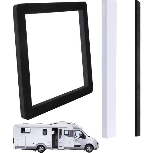 Universal RV Roof Air Conditioner Gasket Kit, 14x14in Camper Roof A/C Gasket Kit - Waterproof Compression Seal Insulation - Self-Adhesive Picture Frame Gasket and Leveling Pads