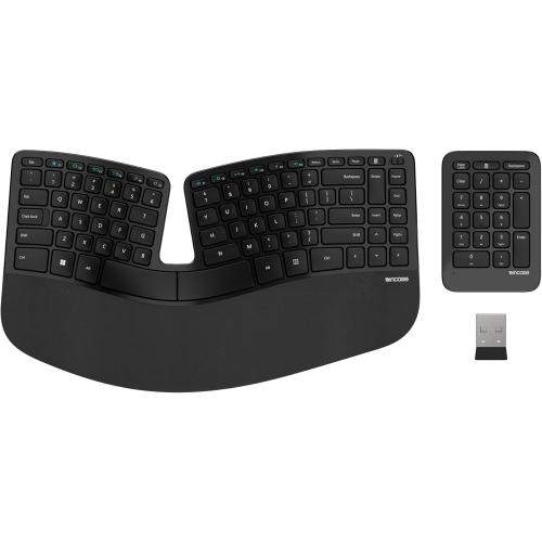 dirty, needs cleaning, Sculpt Ergonomic Keyboard – Designed by Microsoft – Split Keyset Design, Palm Rest, Contoured Layout, One-Touch Windows Button, AES 128-Bit Encryption, Includes Separate Number Pad – Black