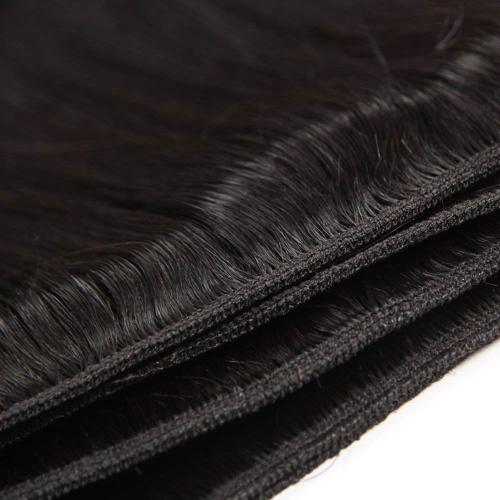 Natural Black Straight Human Hair Bundles 3 Bundles Straight Hair Brazilian Virgin Human Hair Extensions Unprocessed Hair Bundles for Women 10 12 14 Inch 300g