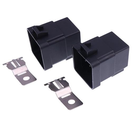IEQFUE 2PCS Magnetic Starter Relay Switch 6670312 5 Pin (12V 50A) Compatible with John Deere Hella 4RD 931 410, 4RD 931 410-08 007794301 H41410081 933332201