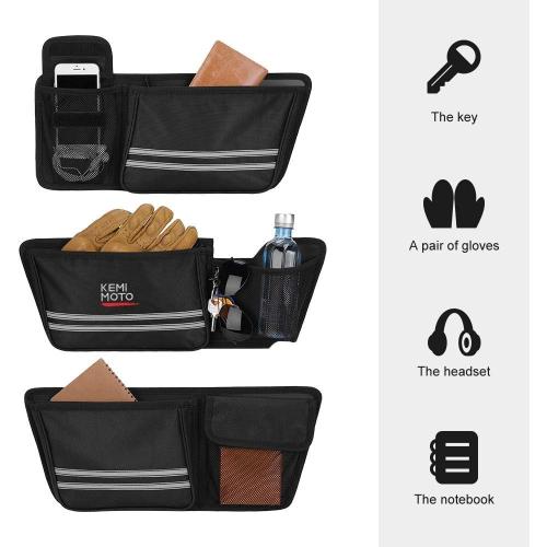 KEMIMOTO Motorcycle Rear Trunk Organizer Hard Liner Bag Compatible with Street Glide Road King Road Glide Trike 2014-2024 2025