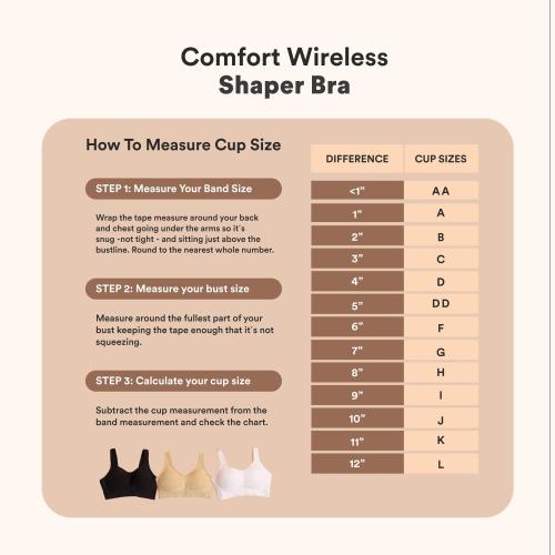 Size 34DD Truekind Bras for Women - Comfortable Wireless Support Bra, Seamless Full Coverage No Underwire Bra for Everyday Comfort