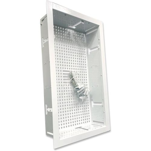 White Box In-Wall Retrofit Media Enclosure for Samsung The Frame TVs, One Connect Box & Streaming Devices – Steel Flush Mount Cable Management‼️hardware zip tied to frame‼️