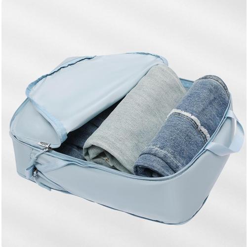 2 Pieces Set Pack Cube Luggage Pack Organizer Travel Accessories Travel Clothes Storage Bag, Organizing Bag, Separate Bag, Clothes Travel Bag (Beige)