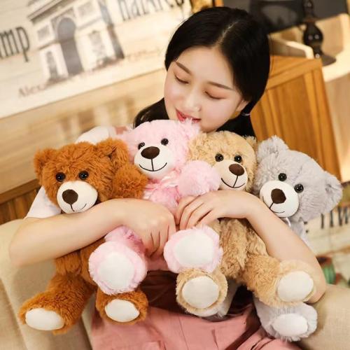Teddy Bear Stuffed Animals, 13 Inches Teddy Bear Plush Toy Birthday Christmas Valentine’s Day Gift for Kids Girlfriend (Light Brown)