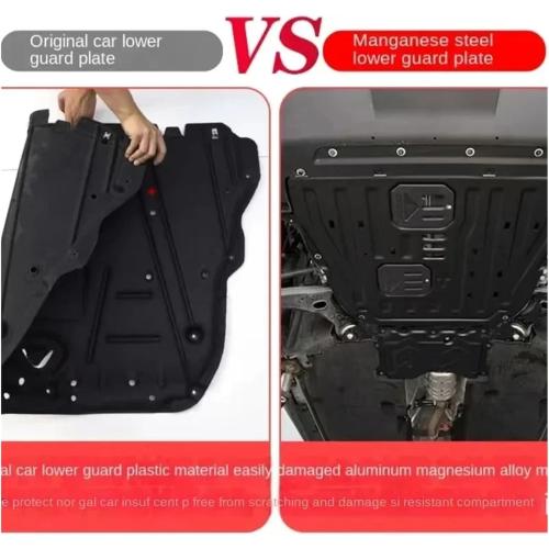 Black Under Engine Guard Board Splash Shield Mud Plate Cover Black Car Mudflap Mudapron Mudguard Lid