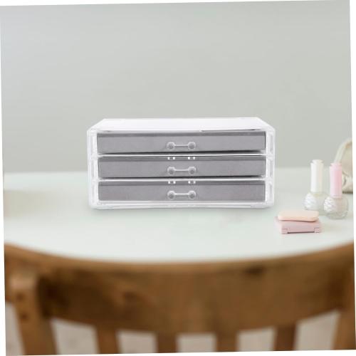 Jewelry Boxes Drawer Acrylic Trinket Organizer Lightweight Jewelry Storage for Home Shop Travel