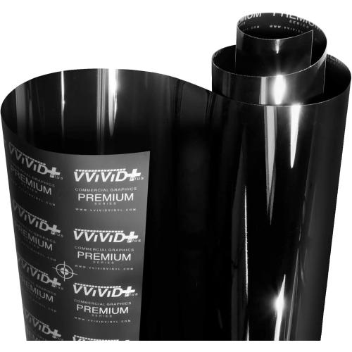 VViViD  Ultra Gloss Premium Vinyl Car Wrap Film (9ft x 5ft, Gloss Piano Black)