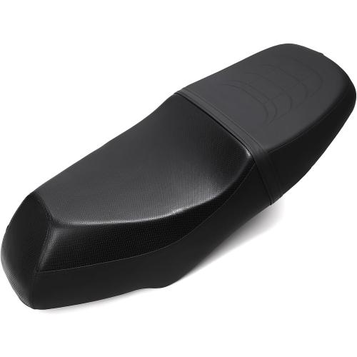 Minho Motorcycle Complete Drive Seat in High Resilience Sponge,PU Leather Material Compatible with Chinese GY6 125CC 150CC 4-Stroke Scooter Mopeds Jonway